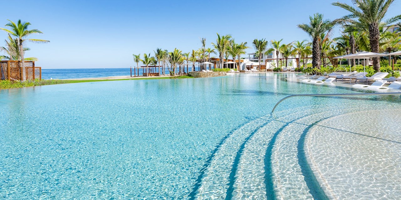 Take a dip in one of the resort's sparkling pools (including one that's just for adults)