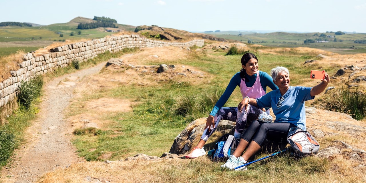 Walk Hadrian's Wall Path; sections of this National Trail are under three miles away