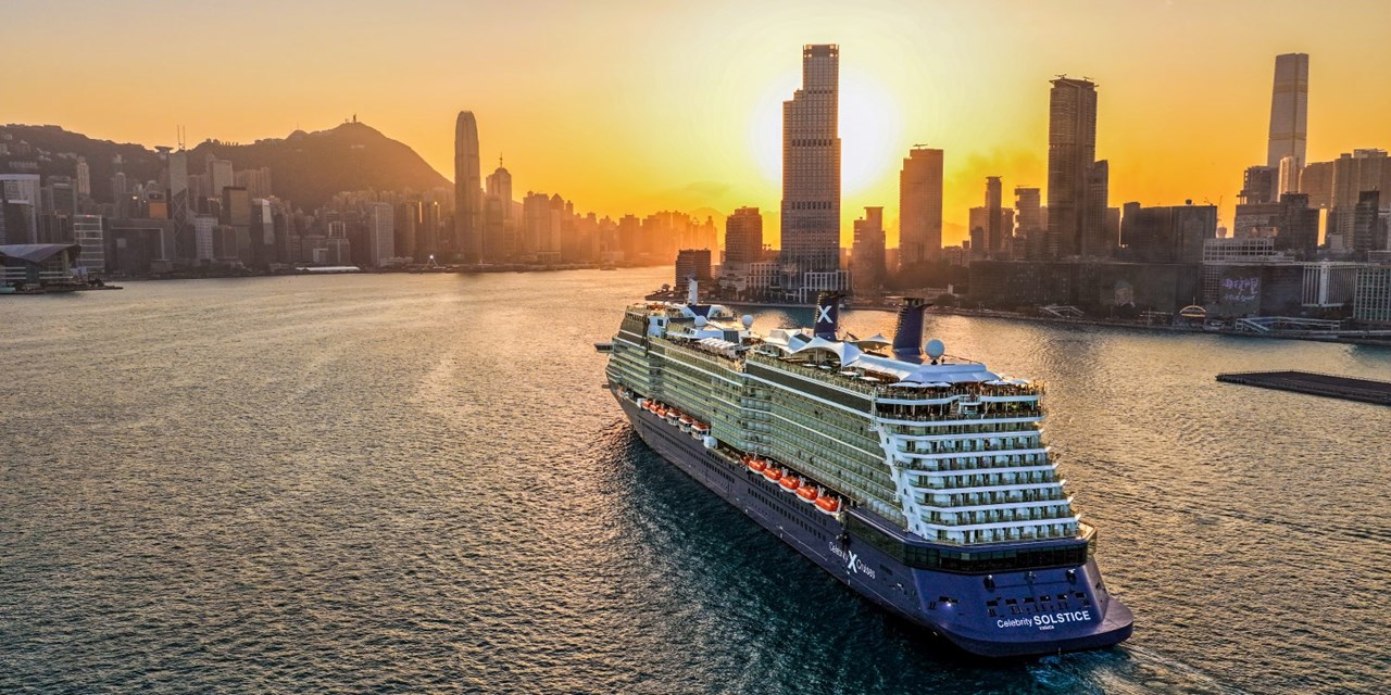 'Celebrity Solstice' sails into Hong Kong