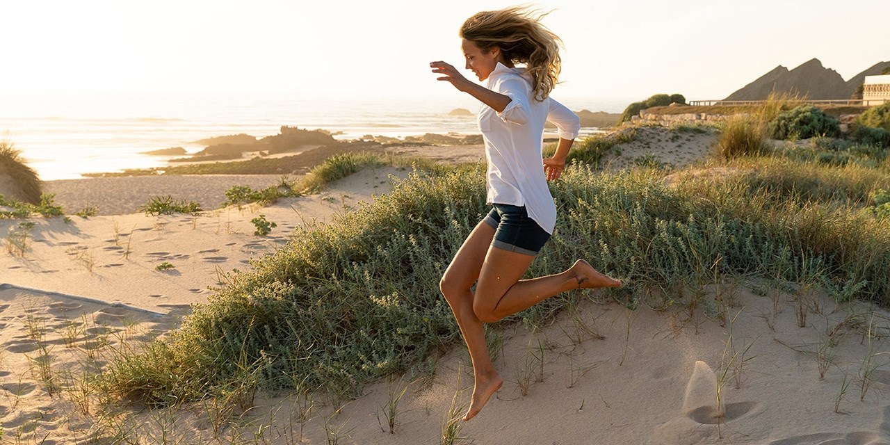 It's rare to find a beachfront hotel in the Algarve—but this one is directly on golden sands