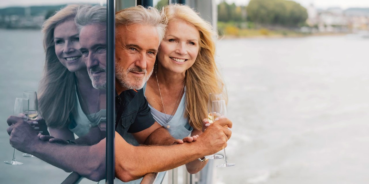 A couple on 'Spirit of the Rhine'