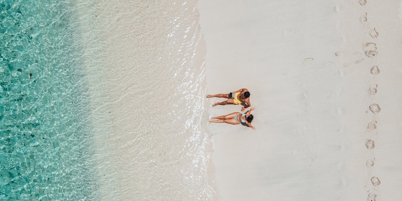 Relax on the sandy beach by Atlantic waters