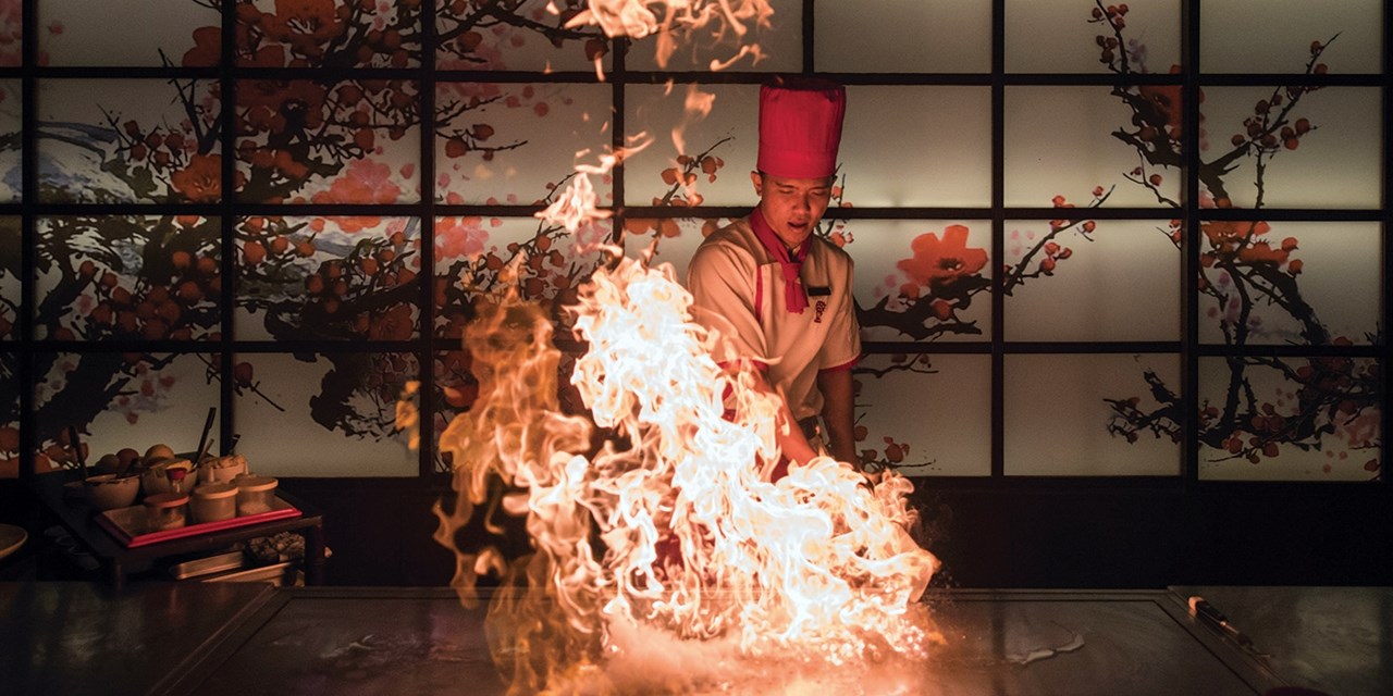 Benihana is known for combining Japanese cuisine with showmanship