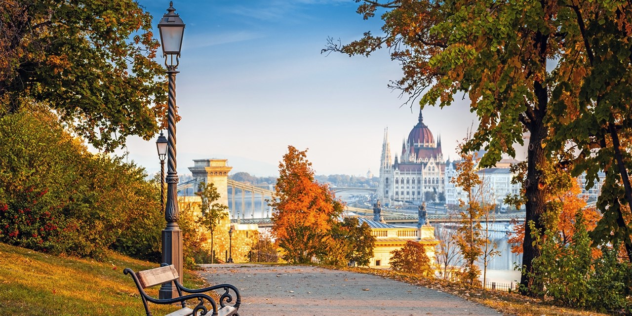 A view of the Chain Bridge in Budapest