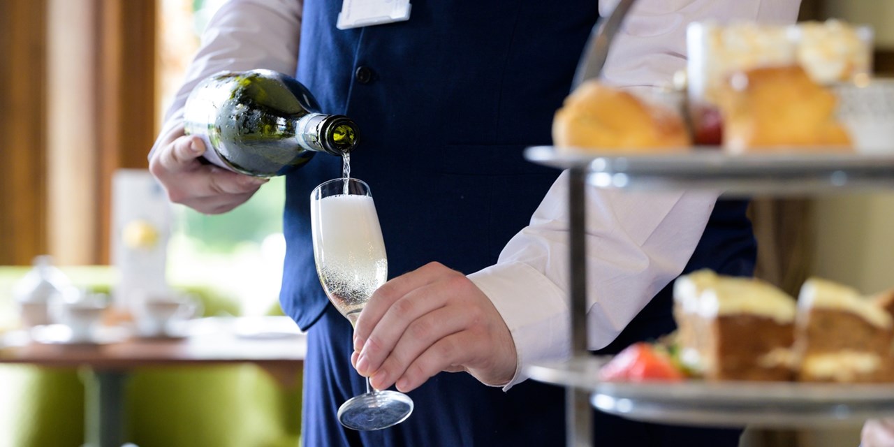Add on a glass of prosecco for just £2.50 more