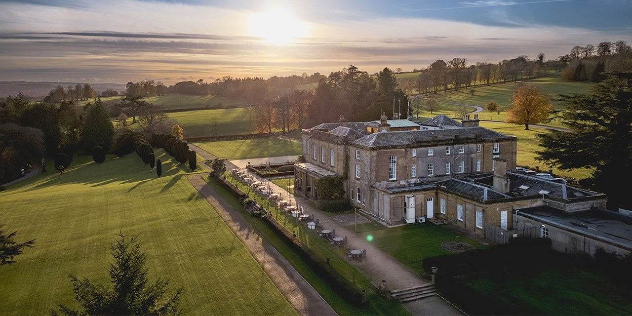 This impressive manor sits in the Somerset countryside