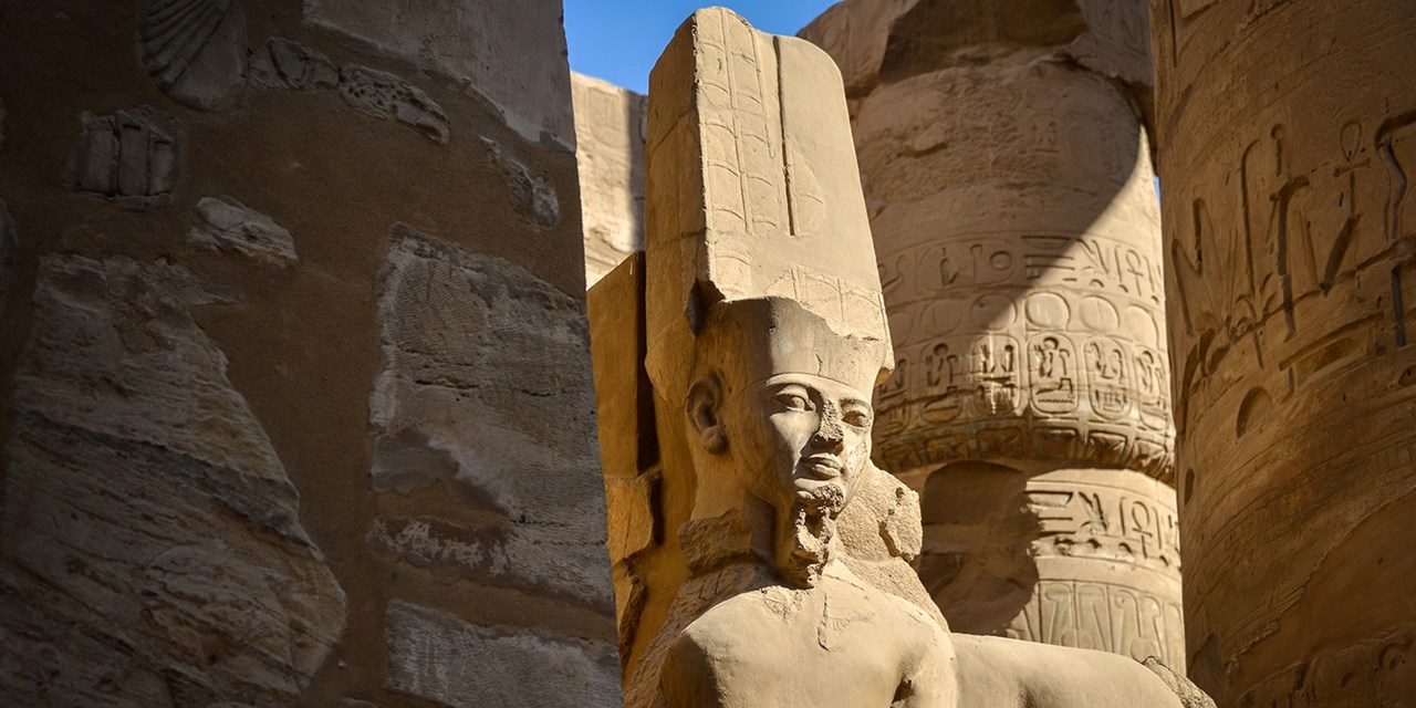 The temple of Luxor features some of the best-preserved ancient monuments