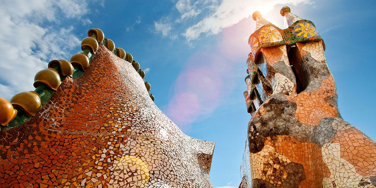 Casa Batllo, designed by Antoni Gaudi, is a masterpiece of Catalan Modernist architecture