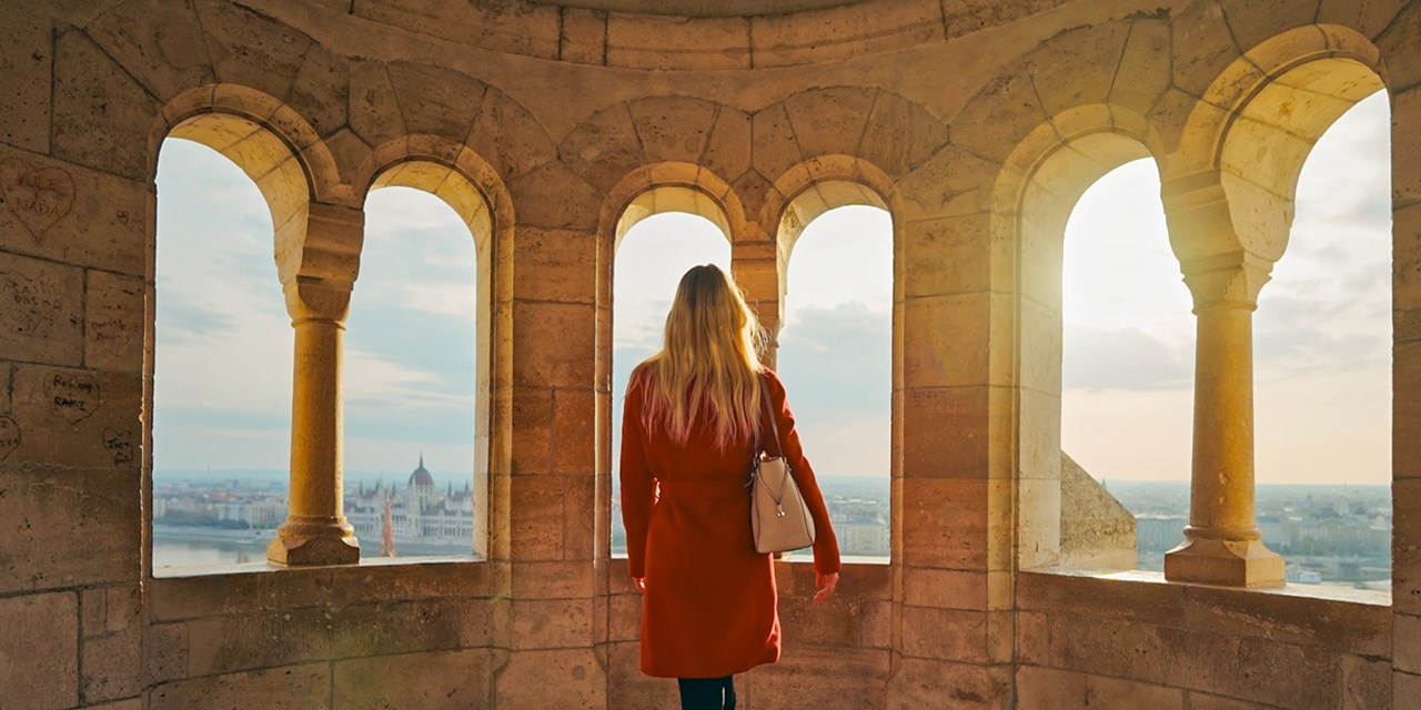 Get a high-up view of Budapest from Fisherman's Bastion