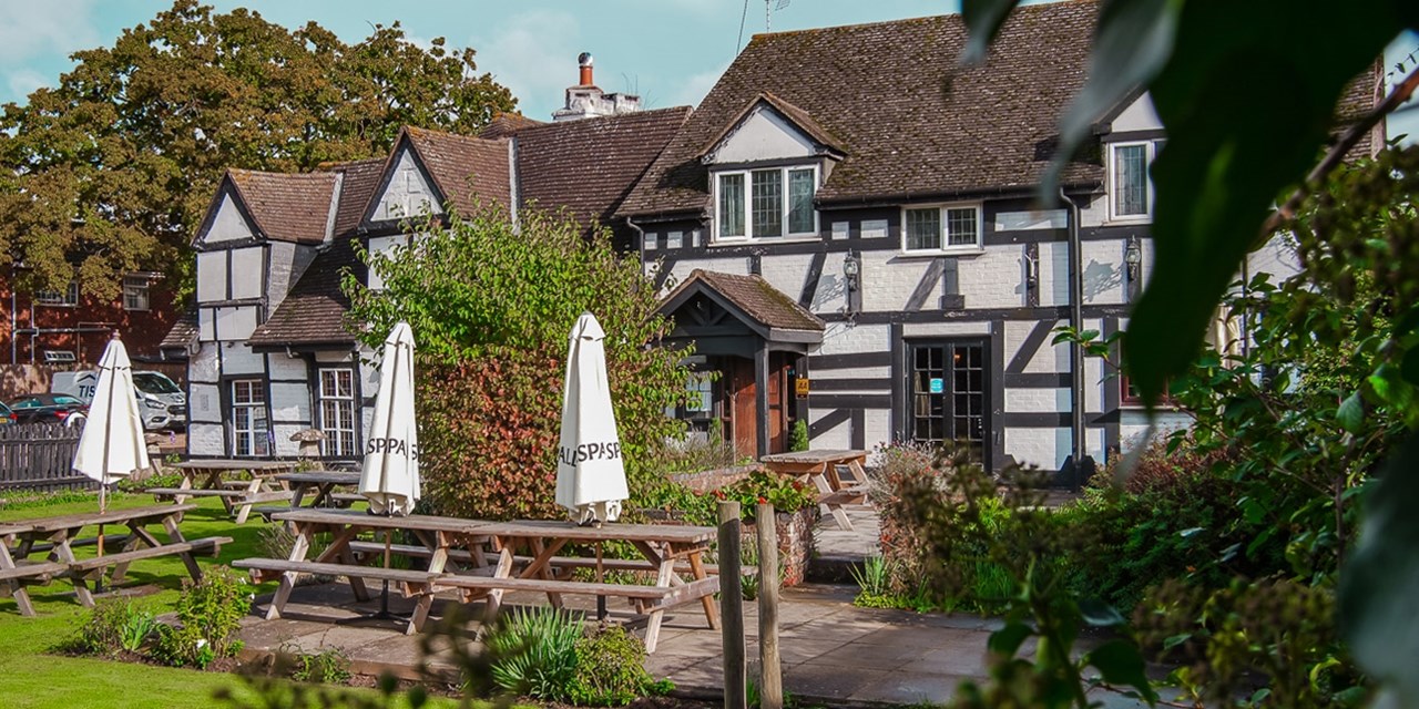 The Thatch Inn is a 14th-century timber-framed property