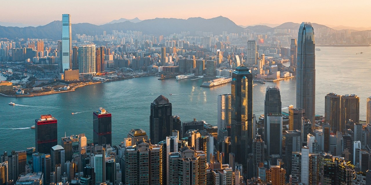 See the Hong Kong skyline