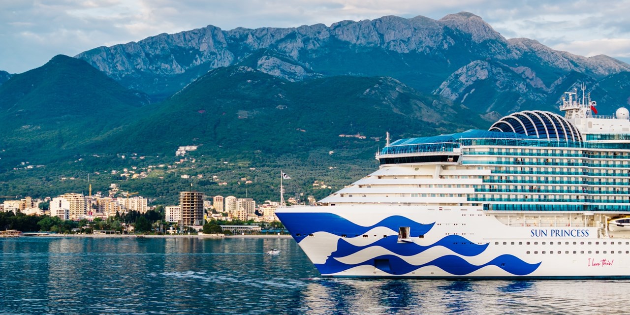 The new Sun Princess in Montenegro