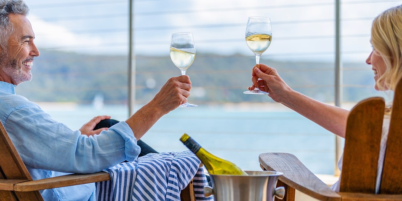 Cheers with a view
