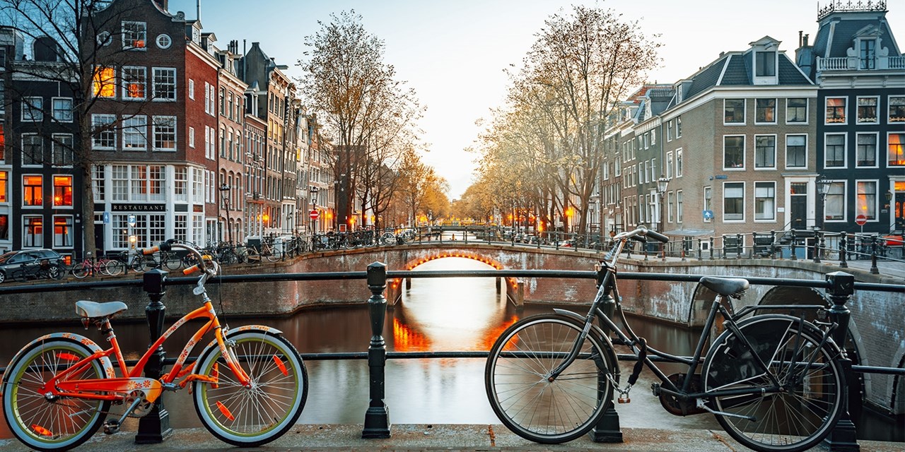 Explore the canals in Amsterdam