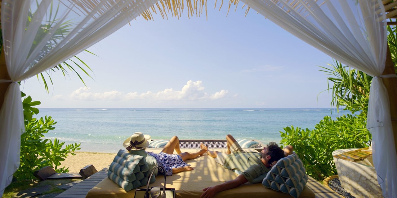 Reserve a cabana for an indulgent beach day (fees apply)