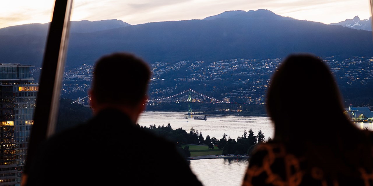 Elevated sunset experience in Vancouver