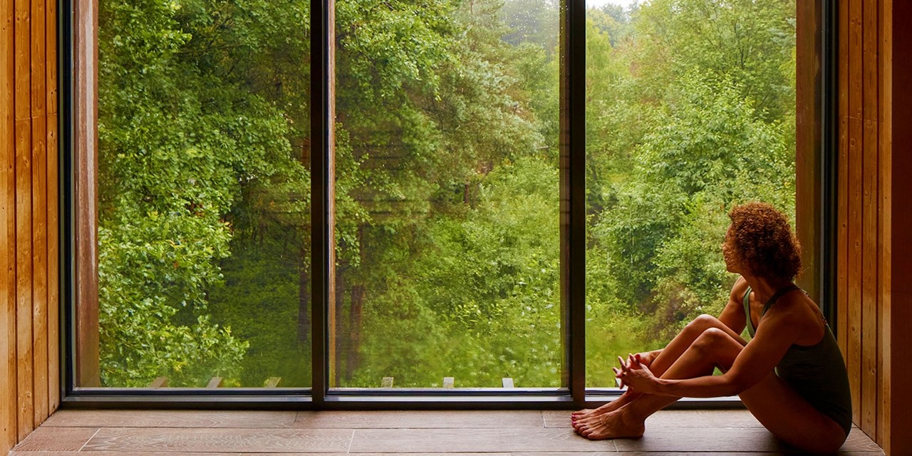 The spa's nature-inspired experiences include an 'extraordinary' (Good Spa Guide) treetop sauna