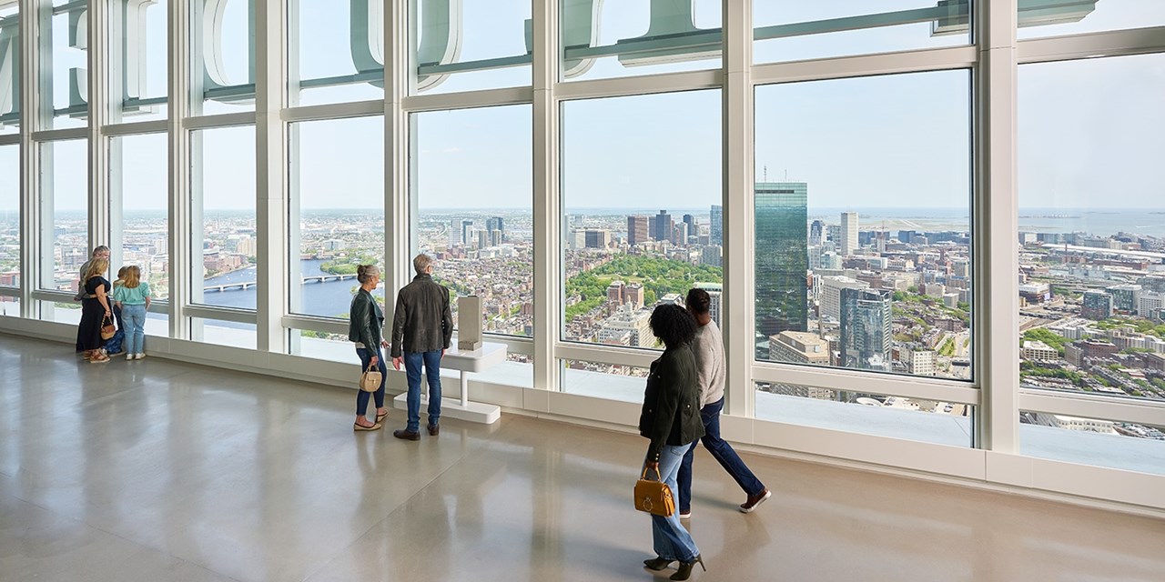 Explore indoor vistas, the open-air roof deck and more