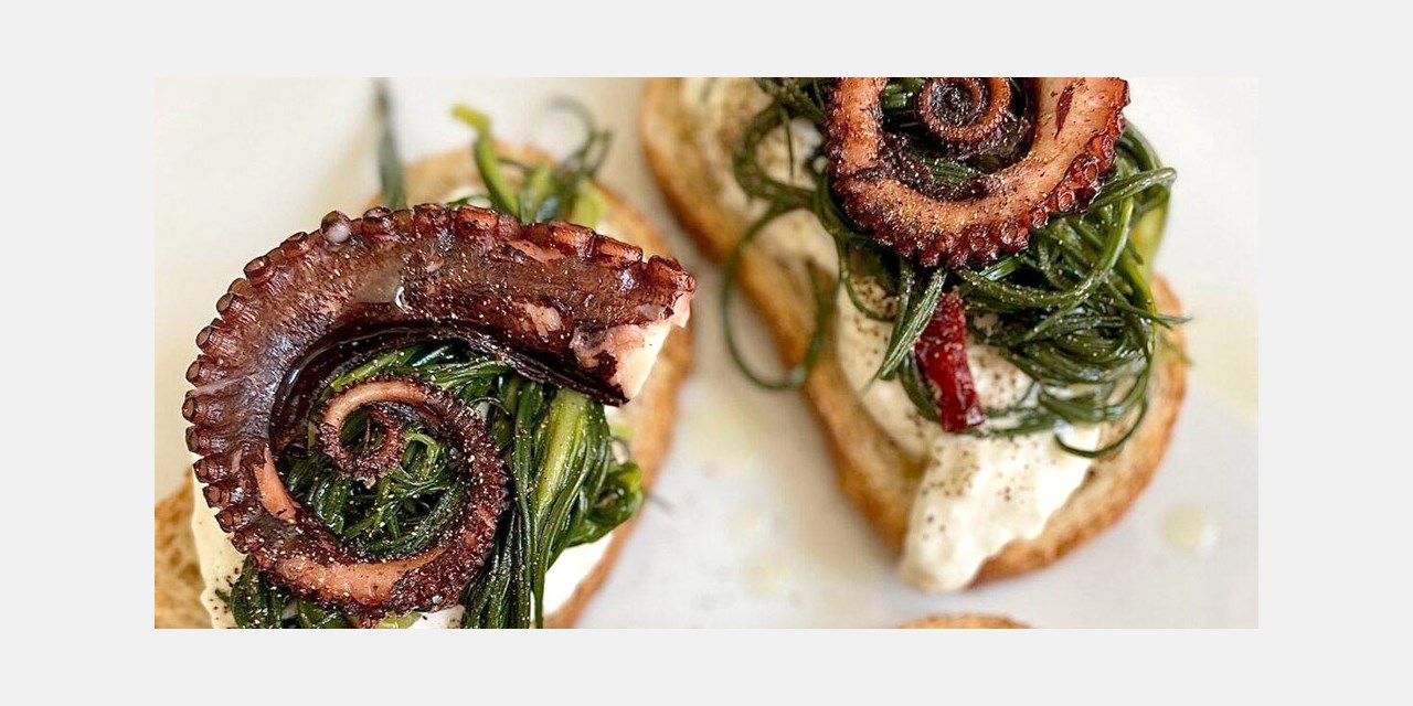 Try slow-cooked octopus