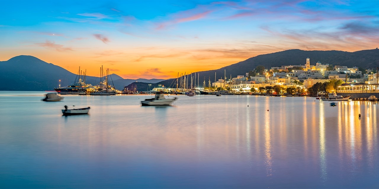 Visit the Greek island of Milos on an adults-only cruise aboard 'Oceania Allura'
