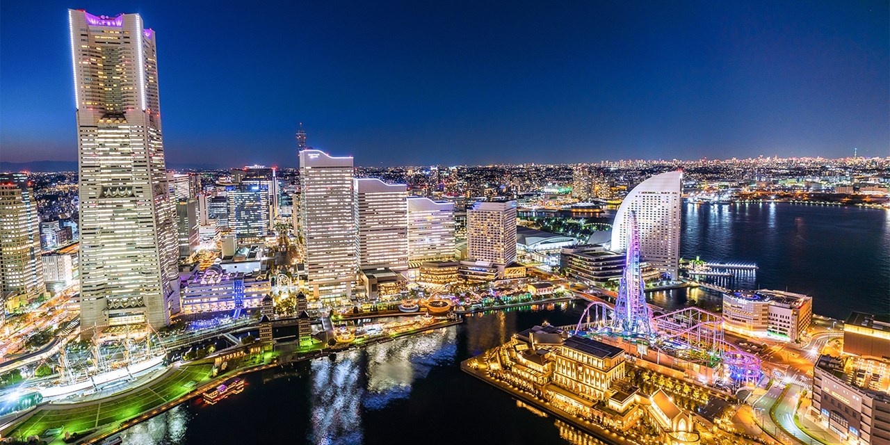 みなとみらい　夜の観光イメージ