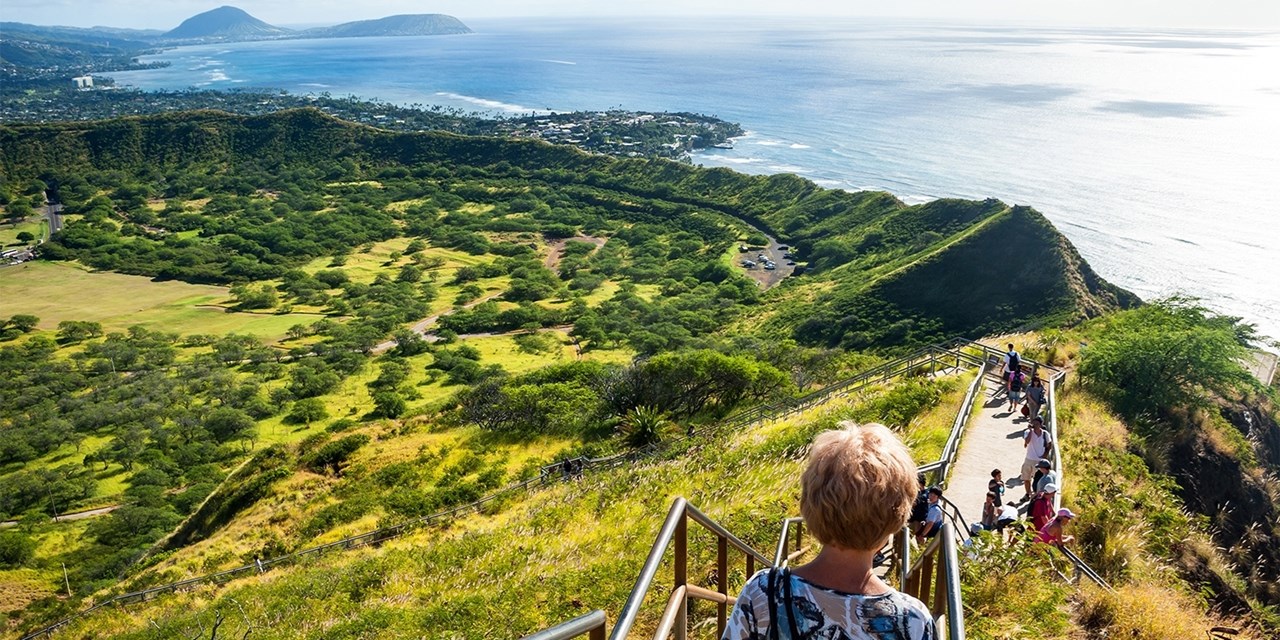 Take a self-guided hike of Diamond Head volcano (don't worry, it's dormant)