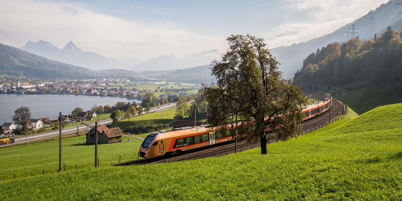 Travel aboard the Voralpen-Express