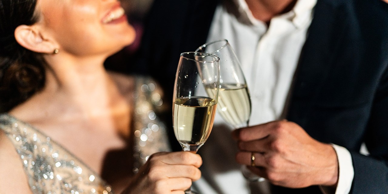 Cena de gala navideña durante el crucero