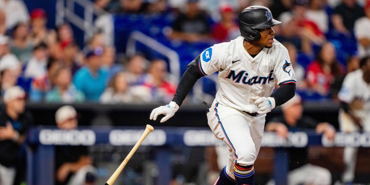 Marlins shortstop Xavier Edwards