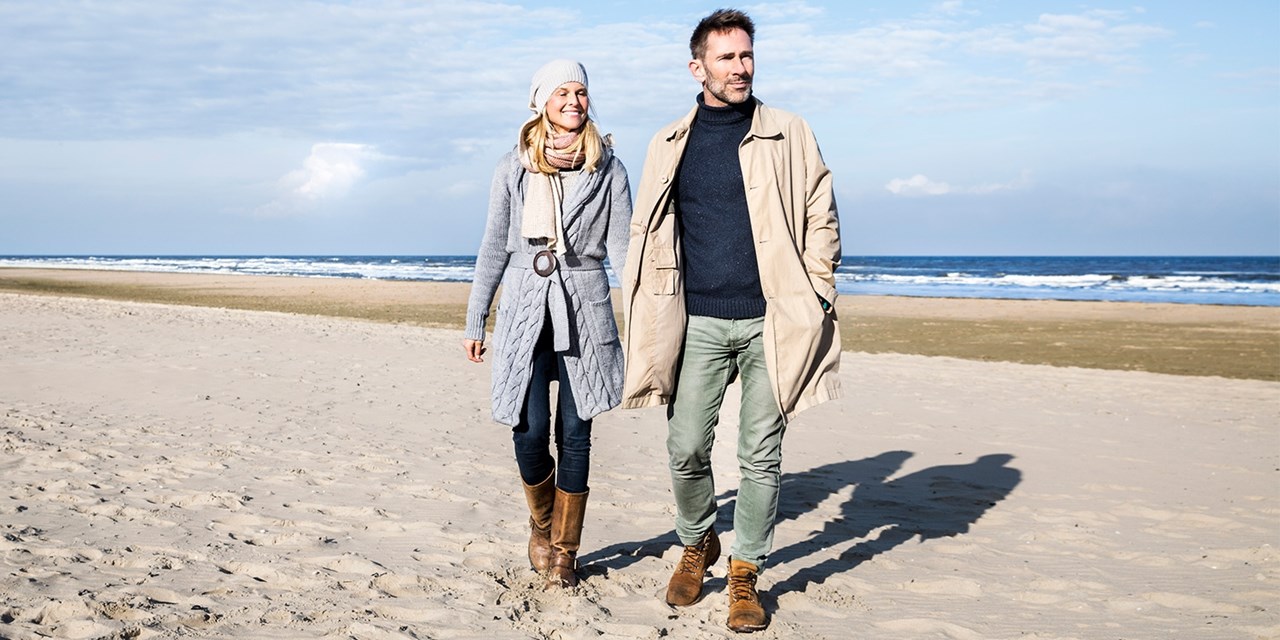 Enjoy a stroll along the beach before relaxing at the hotel