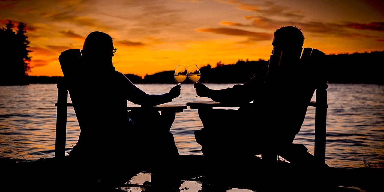 Enjoy serene sunsets by the water