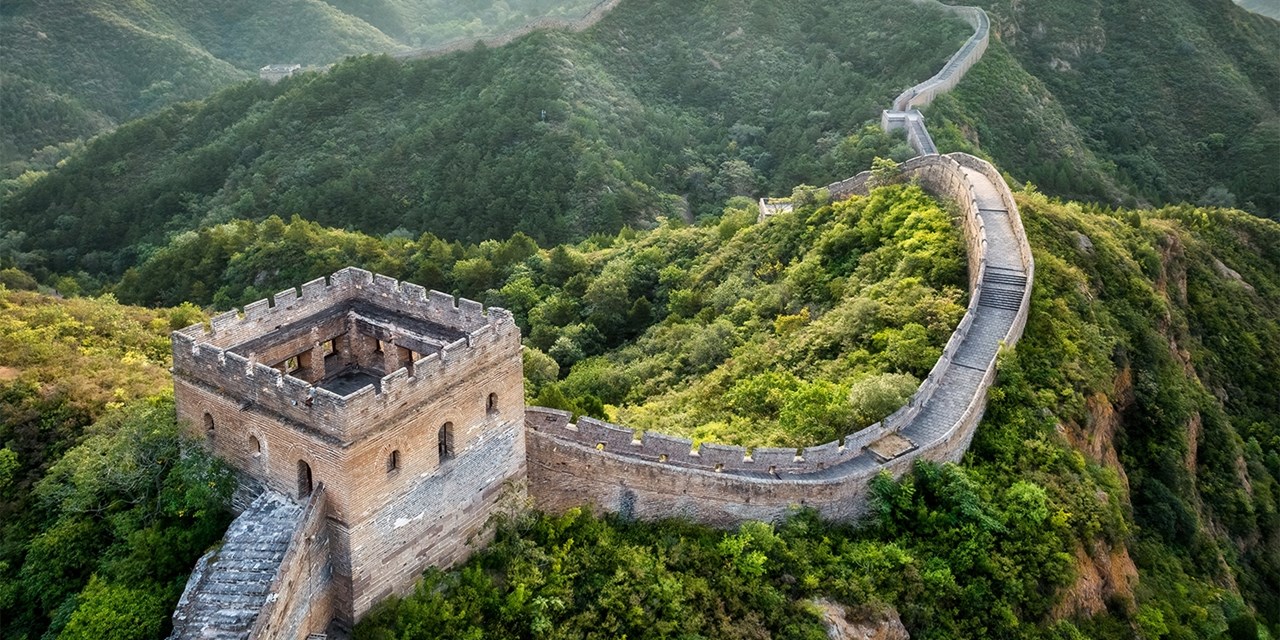 The Great Wall of China from above