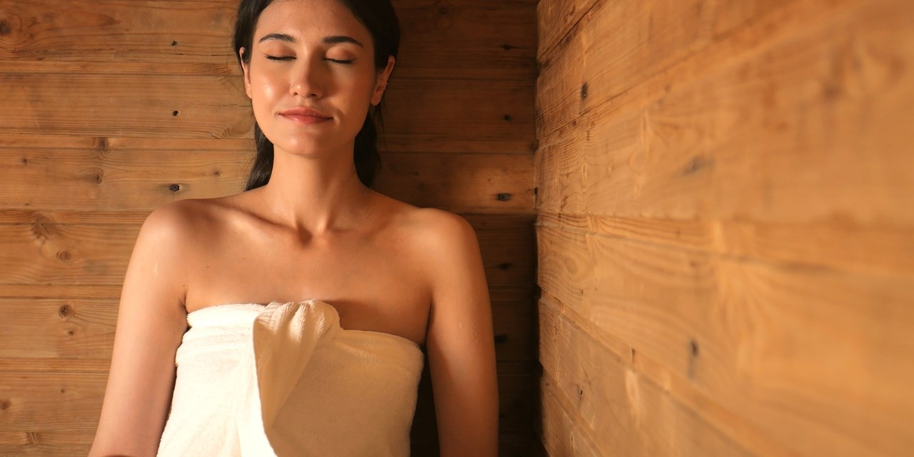 Spa guests have access to amenities, like the dry eucalyptus sauna