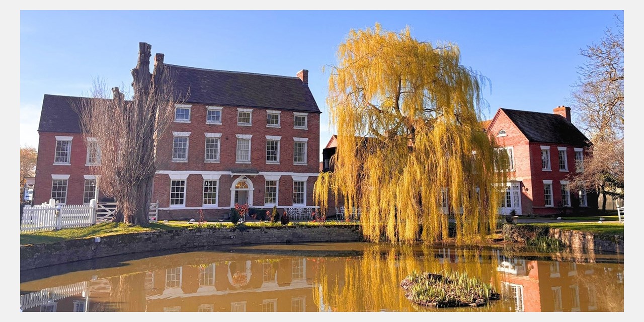 The duck pond outside the house was designed for coachmen to wash their carriages