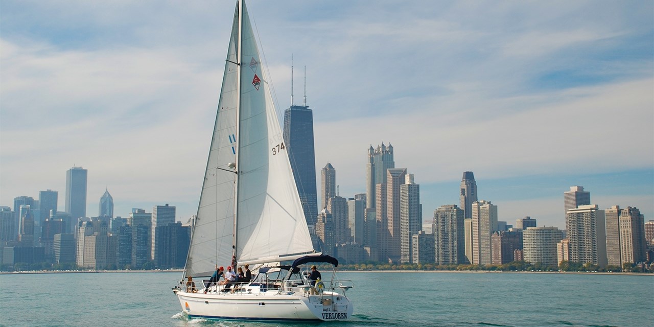 Enjoy postcard views of the Chicago skyline
