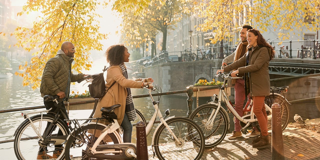 Bike hire is available at your hotel (chargeable), so you can get around town like a local