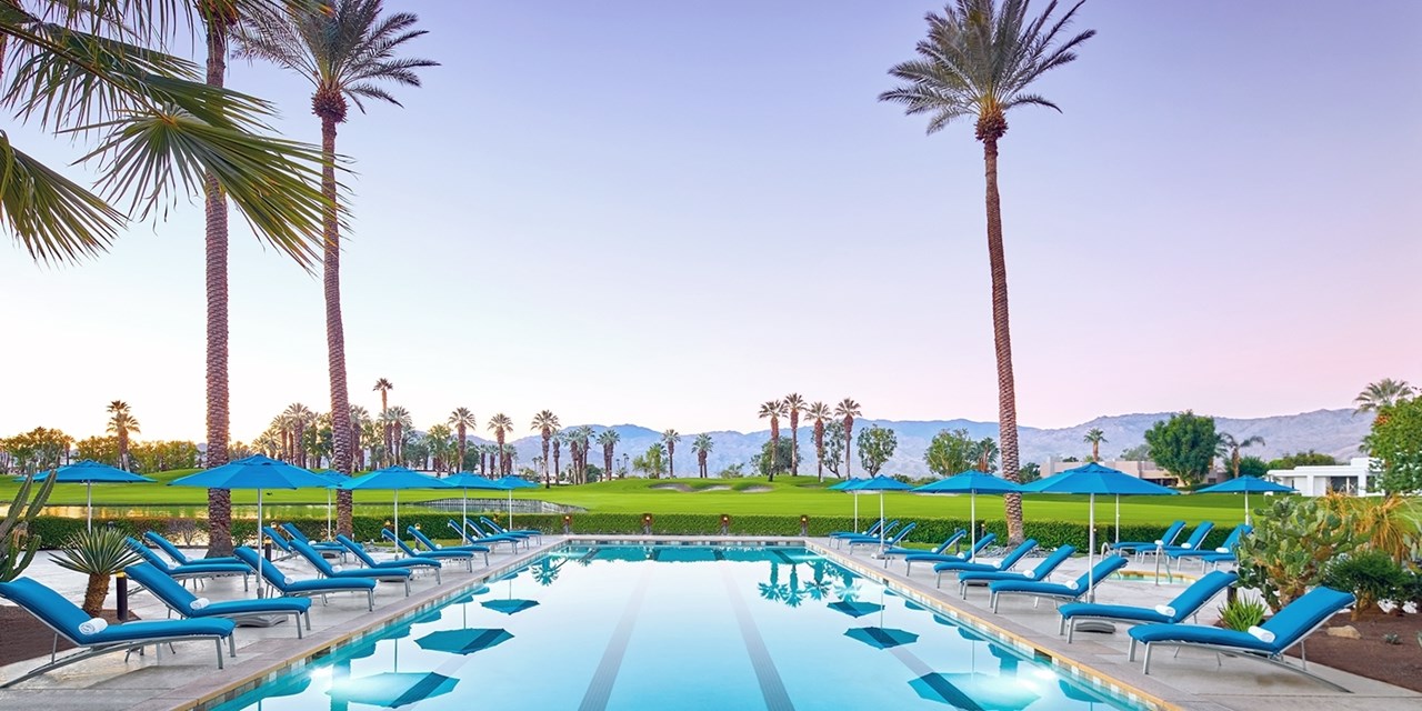 Go for a dip in the outdoor heated lap pool