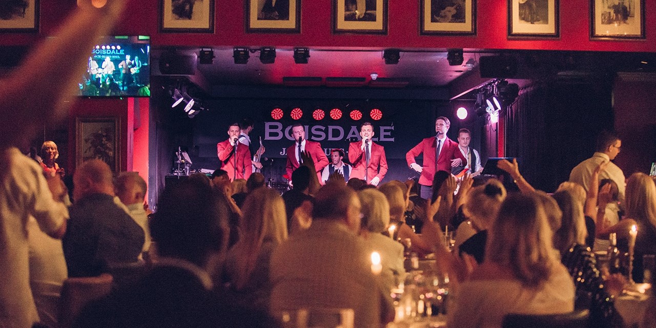 Your meal will be accompanied by the soft tones of live jazz