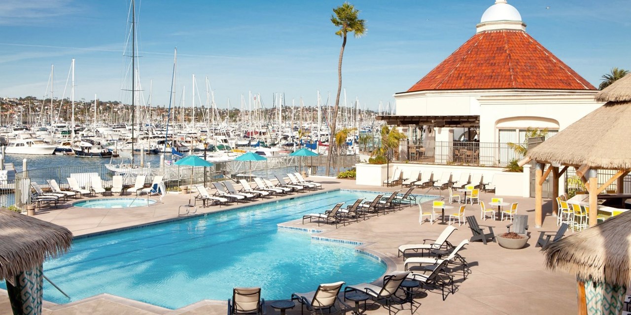 Enjoy the waterfront setting on Shelter Island, San Diego