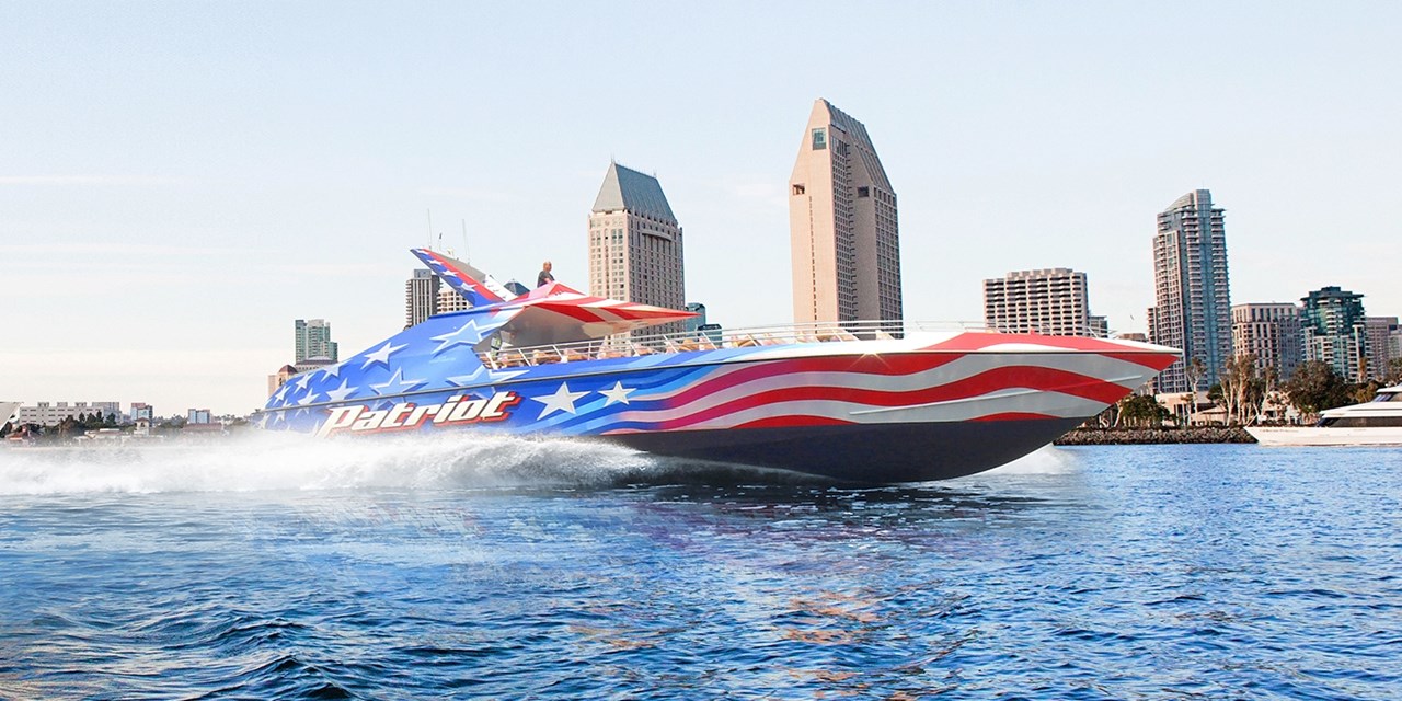 Get your adrenaline rush on a speedy boat ride aboard the Patriot Jet Boat