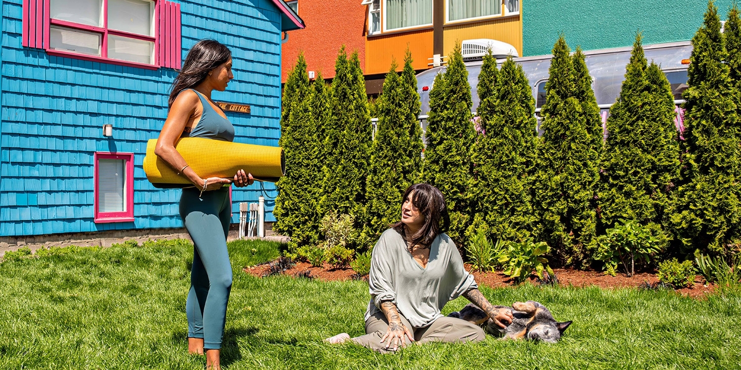 The Backyard is great place to relax or do yoga