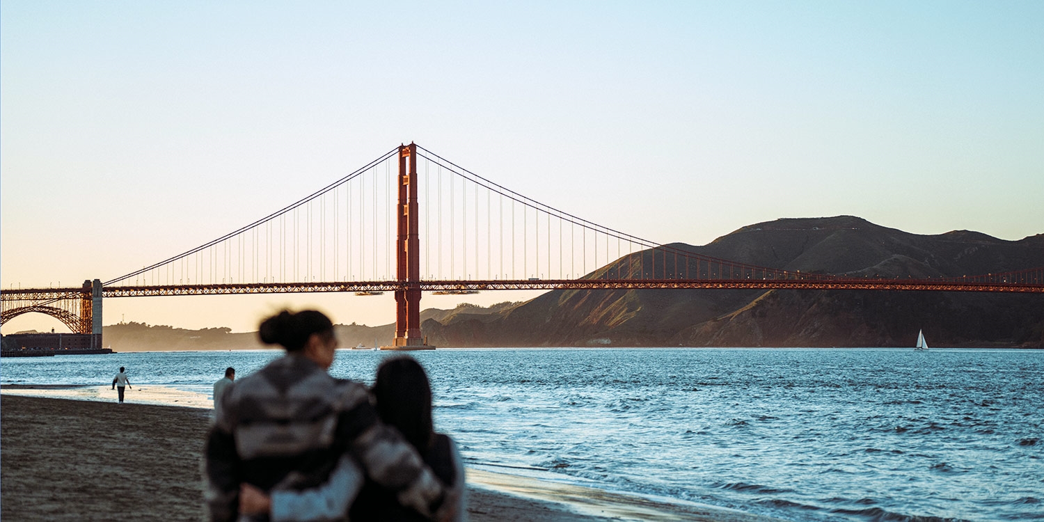 Check out stunning views of the Golden Gate Bridge with your favorite people