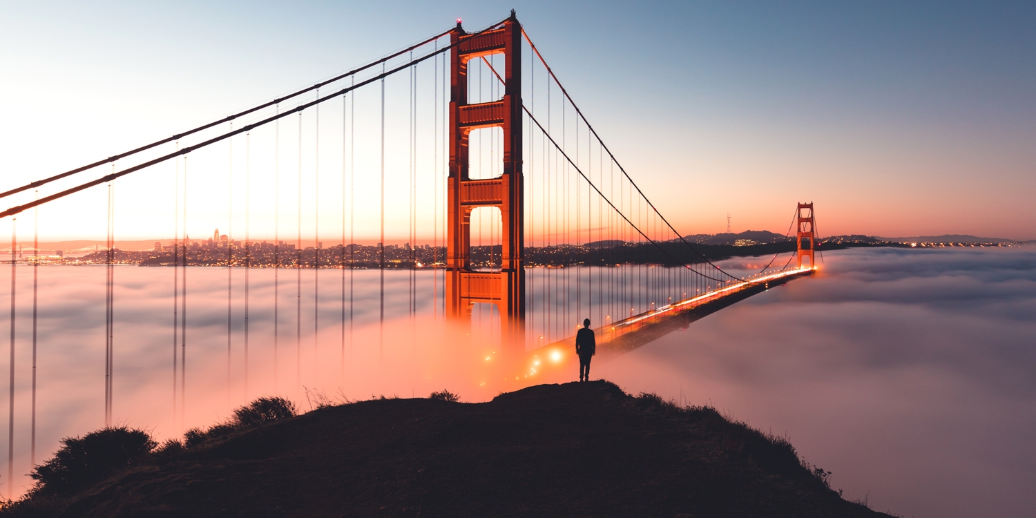 The Golden Gate Bridge Vista Point is about a 20-minute drive from the hotel