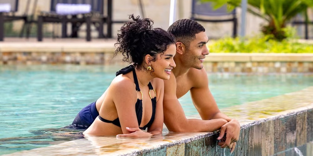 Lounge poolside this spring or summer