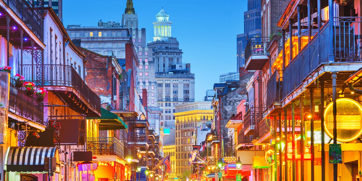 The French Quarter is only 2 blocks from the hotel