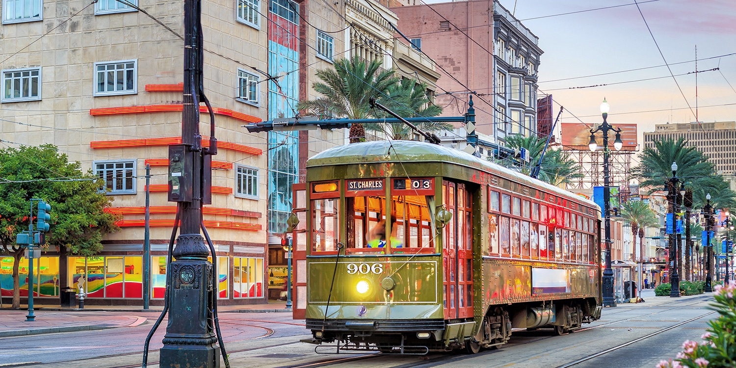 Stay just a few blocks from the charming French Quarter