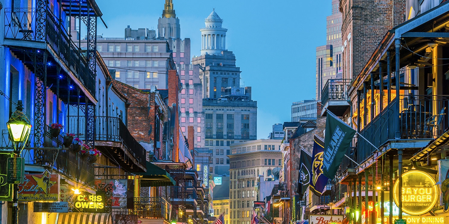 Set out for the nightlife and endless party of Bourbon Street
