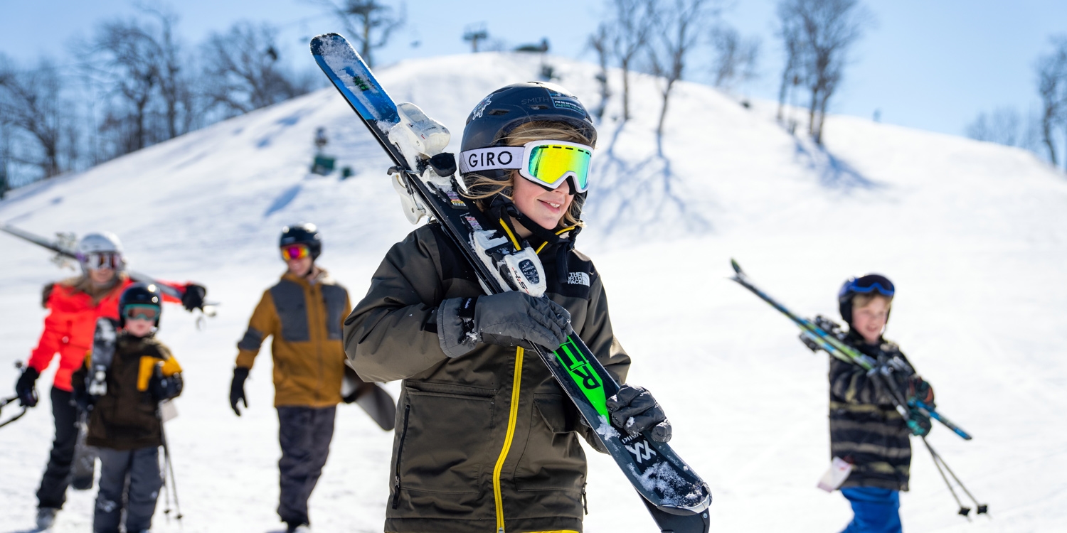 Hit the slopes on Grand Geneva's Mountain Top ski hill's 20 downhill runs