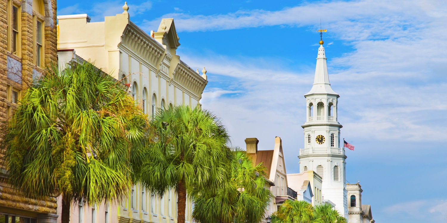 Downtown Charleston has one of the best-preserved historic districts in the U.S.