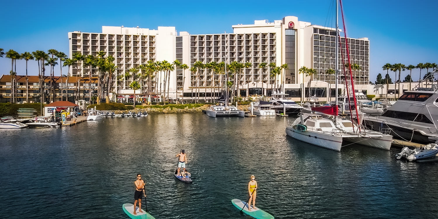 Stand-up paddleboard rentals are included in the resort fee, which is waived for Travelzoo members 